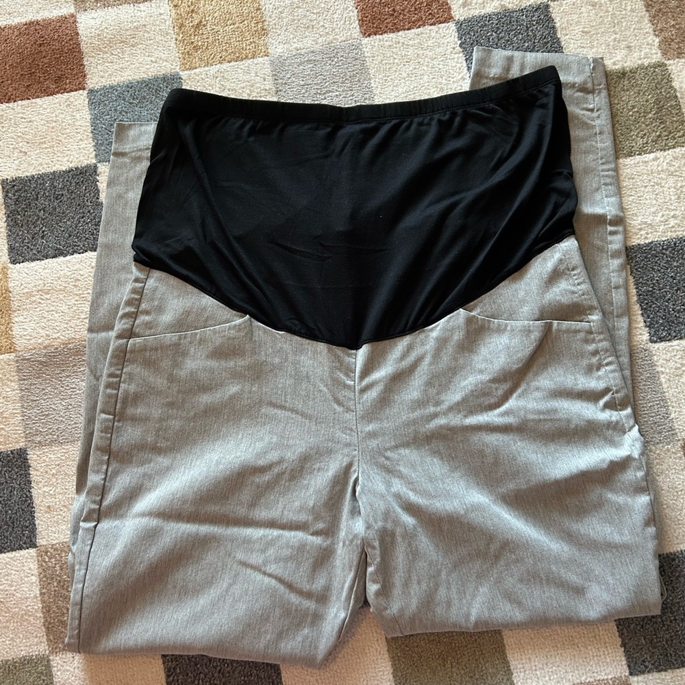 Maurices Black and Gray Maternity pants